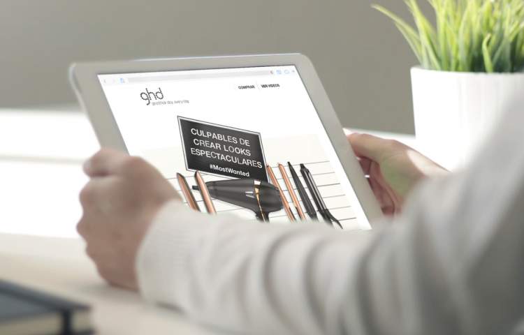 GHD iPad website overview