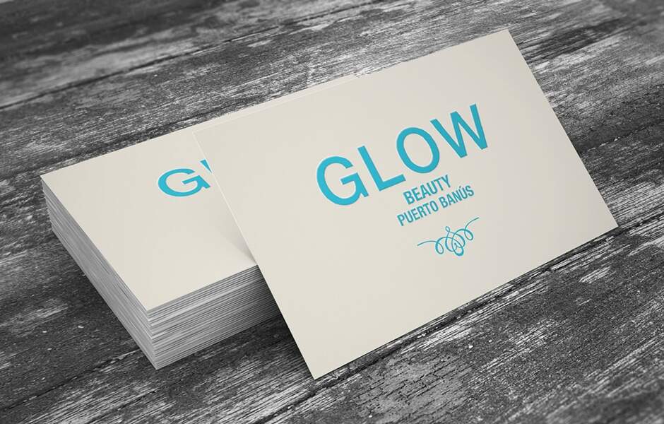 Glow business card
