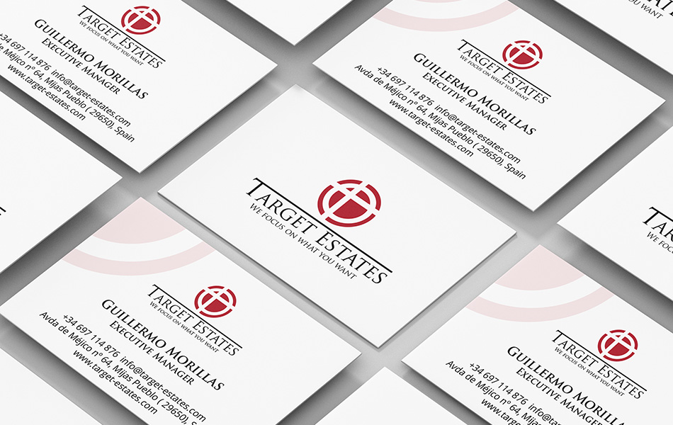 Target Estates business card