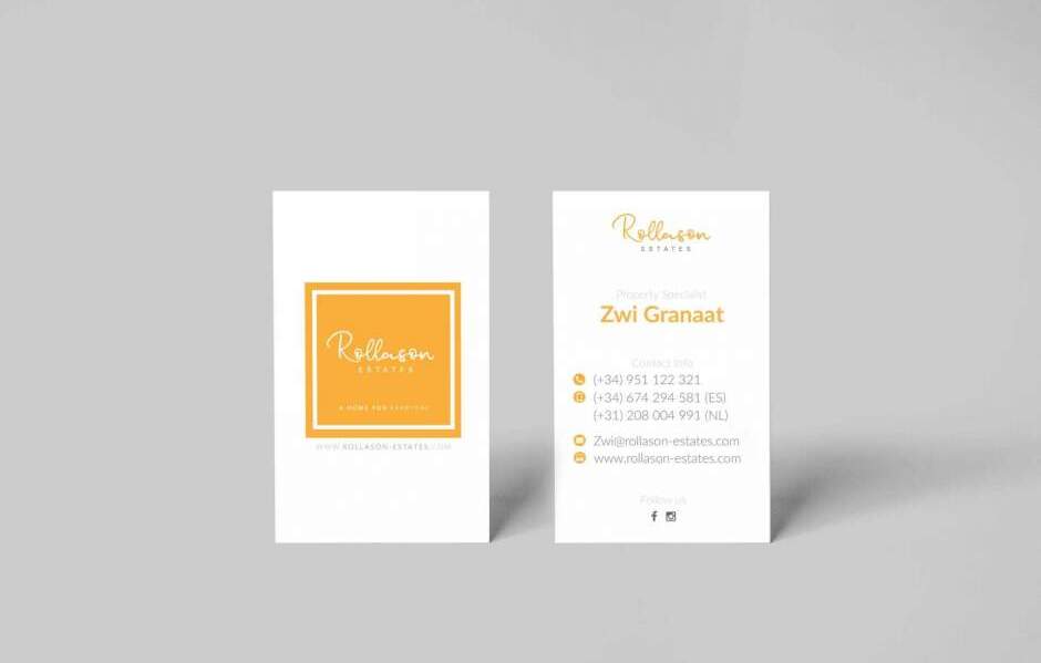 Rollason Estates Business Card