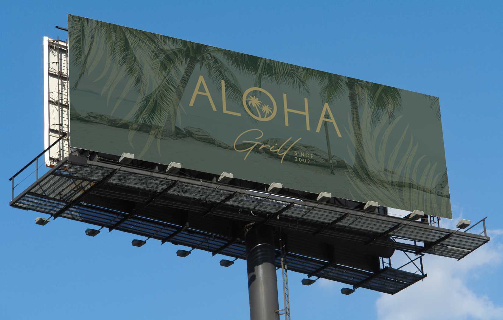 Aloha Grill billboard