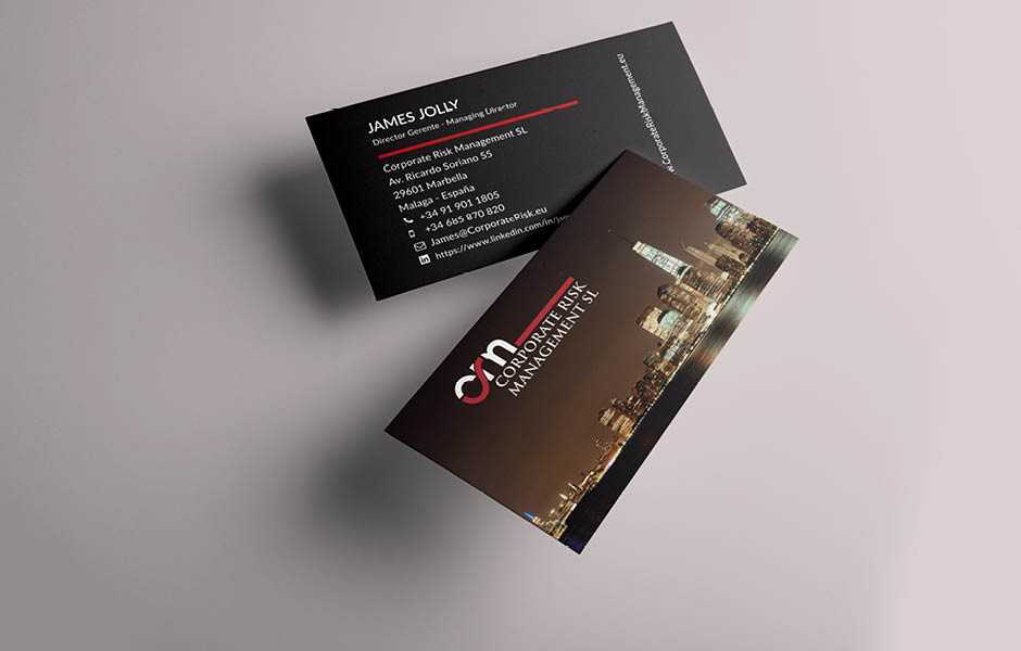 Corporate Risk Management business card