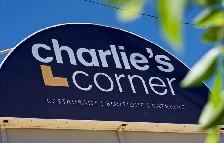 Charlie's Corner sign