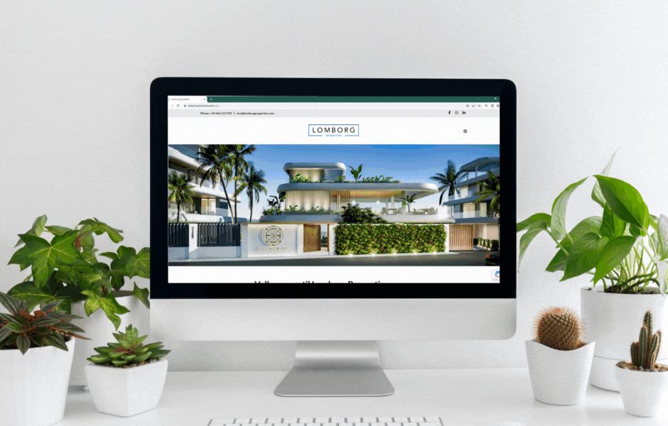 Lomborg properties website overview