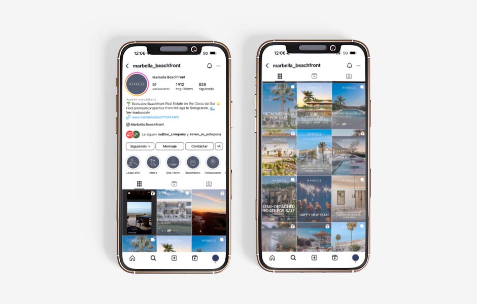 Social Media Marbella Beachfront - Redline Company