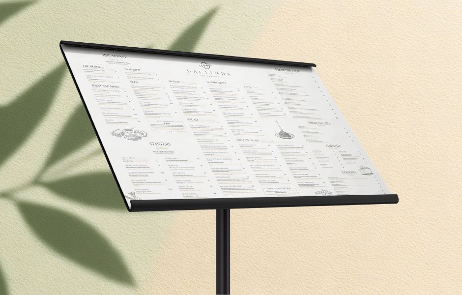 Menu Hacienda Los Naranjos - Redline Company