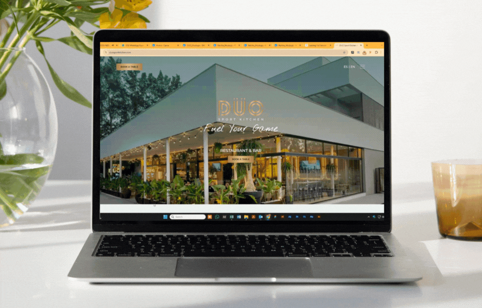 Web design DÜO Sport Kitchen - Redline Company