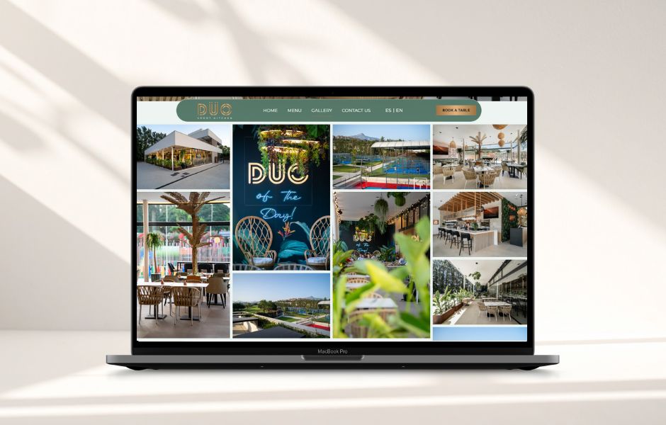 Web design DÜO Sport Kitchen - Redline Company